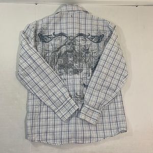 Roar Shirts - Roar Embroidered Logo Button Shirt M Roar Shirts - Roar Embroidered Logo Button Shirt M